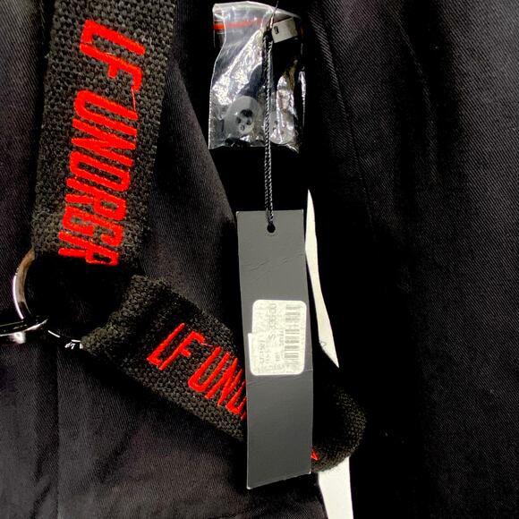 LF The Brand Undrgrnd3 Harness Blazer Black Red Utilitarian Streetwear Size 10 - Picture 9 of 14